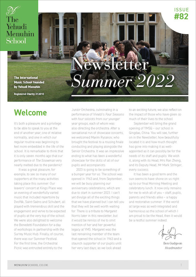 Summer 2022 Newsletter image